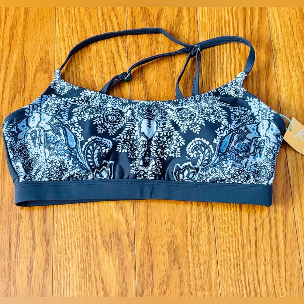 😎 NWT KONA SOL PAISLEY PRINT * SPORTS BRA * SWIM TOP * BIKINI TOP